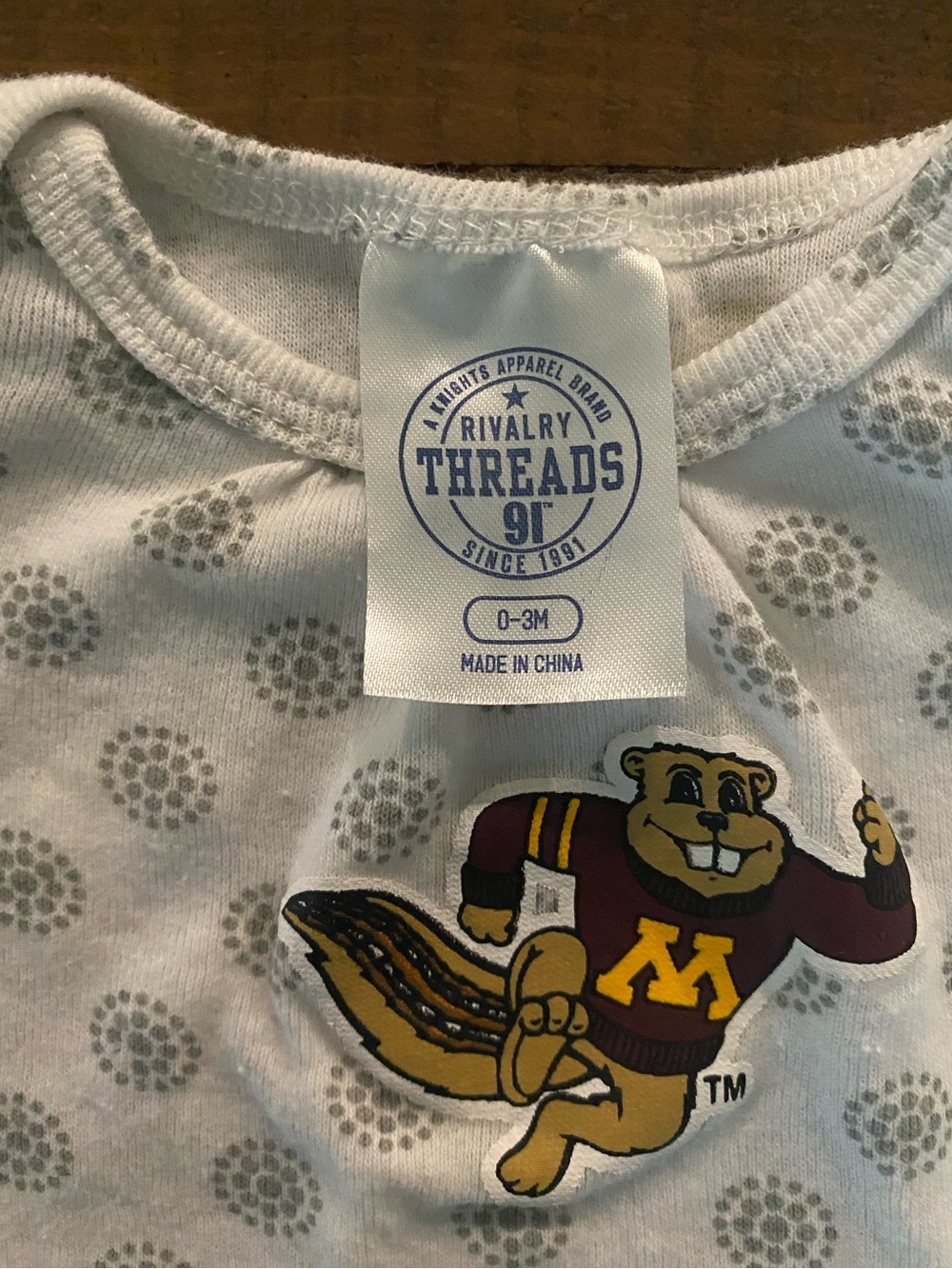 MN Gophers Baby One-Piece - Picture 3 of 4
